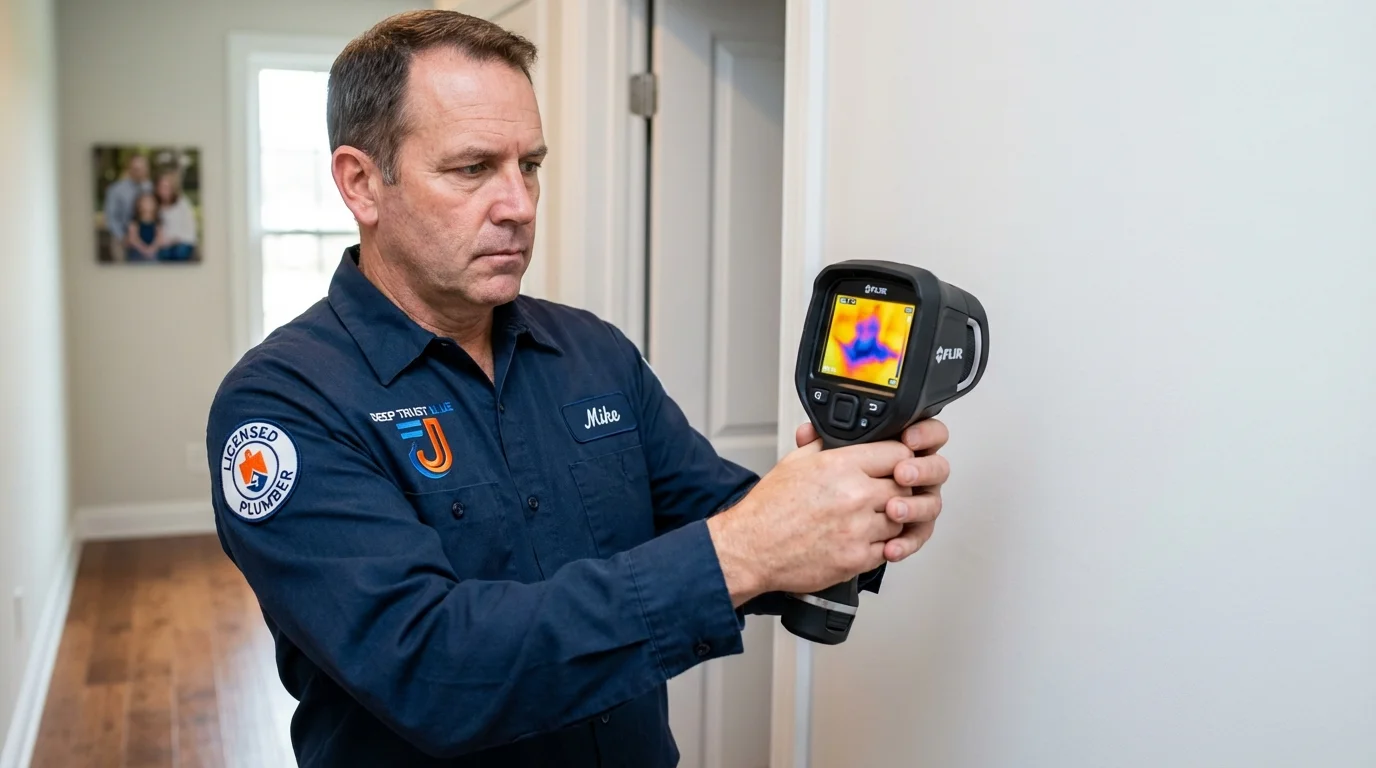 Thermal imaging leak detection by Johns Plumbing LLC in Mentor